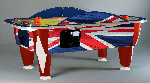 Sam Yukon Union Jack Air Hockey Table 8 Foot